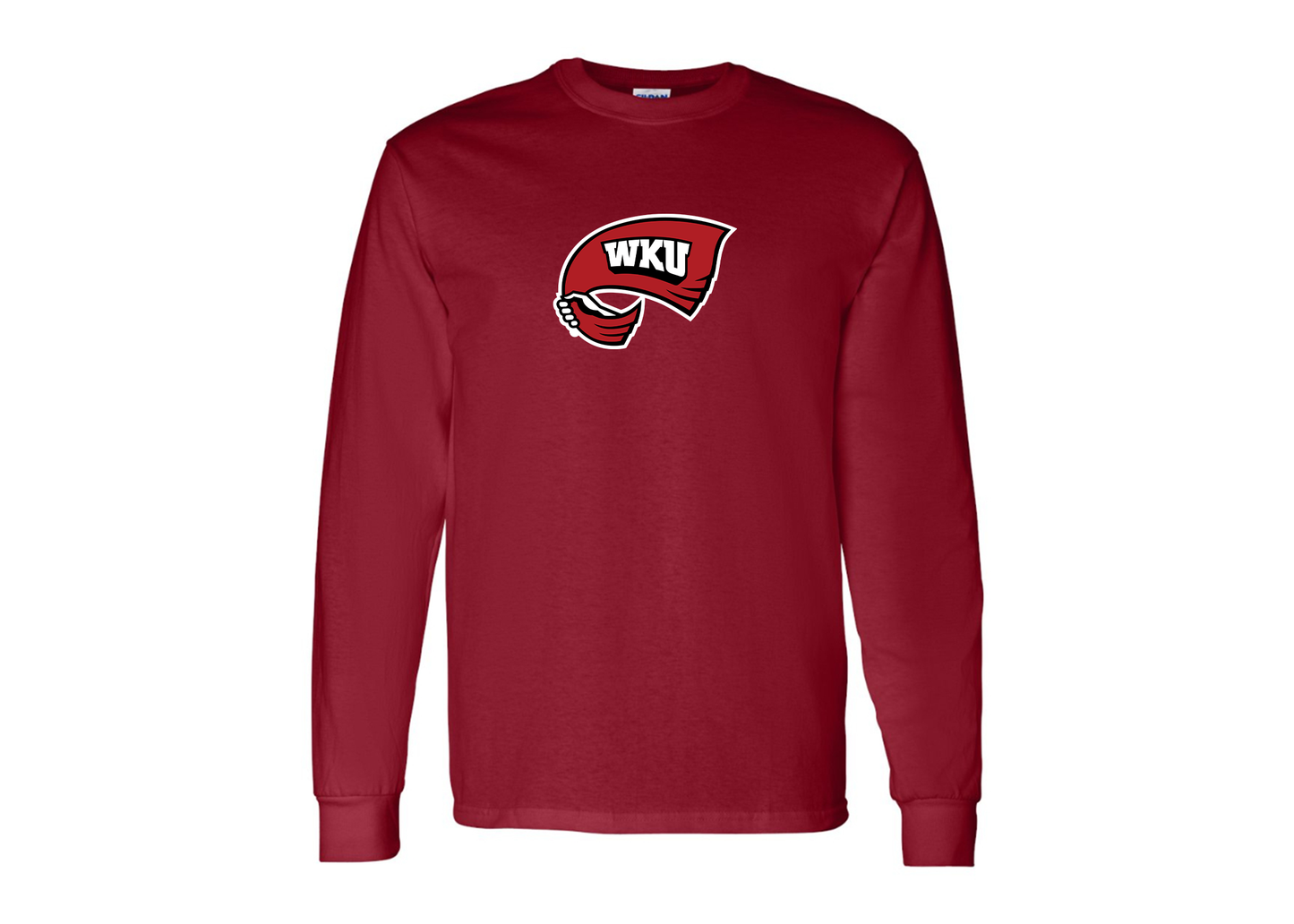 Men's Western Kentucky Hilltoppers Gildan Heavy Cotton Long Sleeve T-Shirt