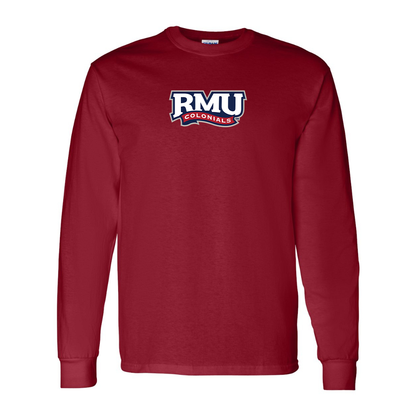 Men's Robert Morris Colonials Logo Gildan Heavy Cotton Long Sleeve T-Shirt