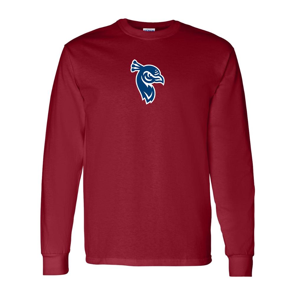 Men's Saint Peters Peacocks Logo Gildan Heavy Cotton Long Sleeve T-Shirt