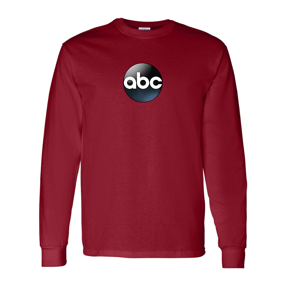 Men's Abc Logo Gildan Heavy Cotton Long Sleeve T-Shirt
