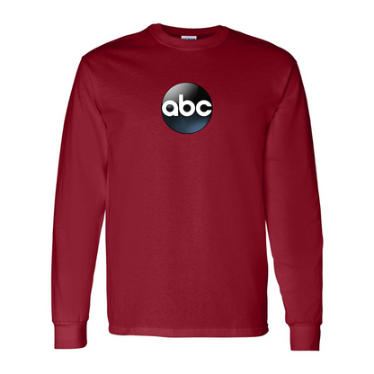 Men's Abc Logo Gildan Heavy Cotton Long Sleeve T-Shirt