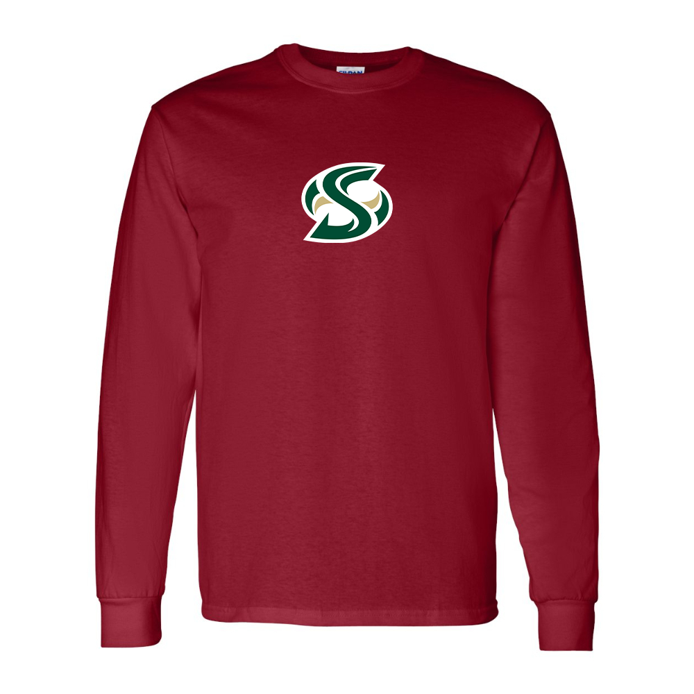 Men's Sacramento State Hornets Logo  Gildan Heavy Cotton Long Sleeve T-Shirt