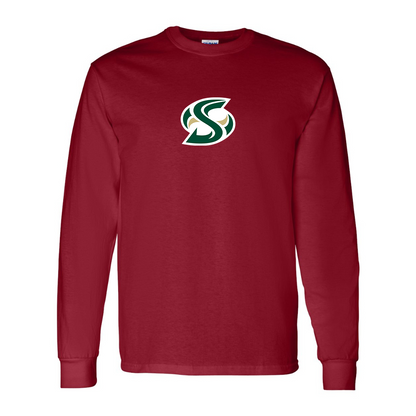 Men's Sacramento State Hornets Logo  Gildan Heavy Cotton Long Sleeve T-Shirt