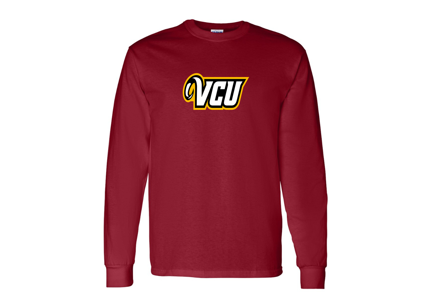 Men's Virginia Commonwealth Rams Gildan Heavy Cotton Long Sleeve T-Shirt