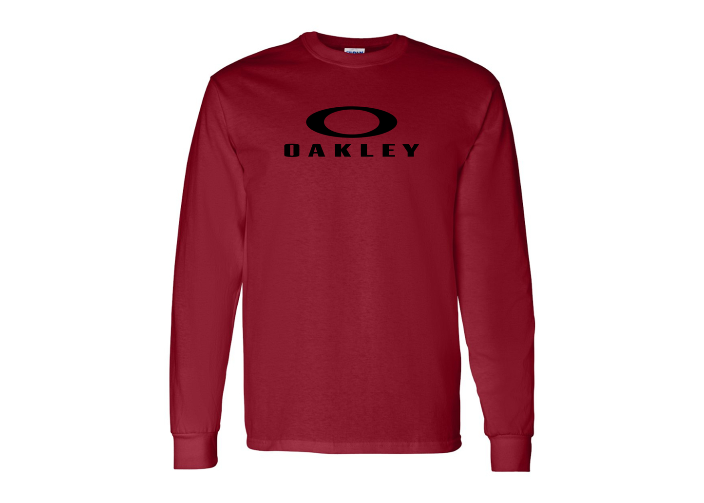 Men's Oakley Logo Gildan Heavy Cotton Long Sleeve T-Shirt