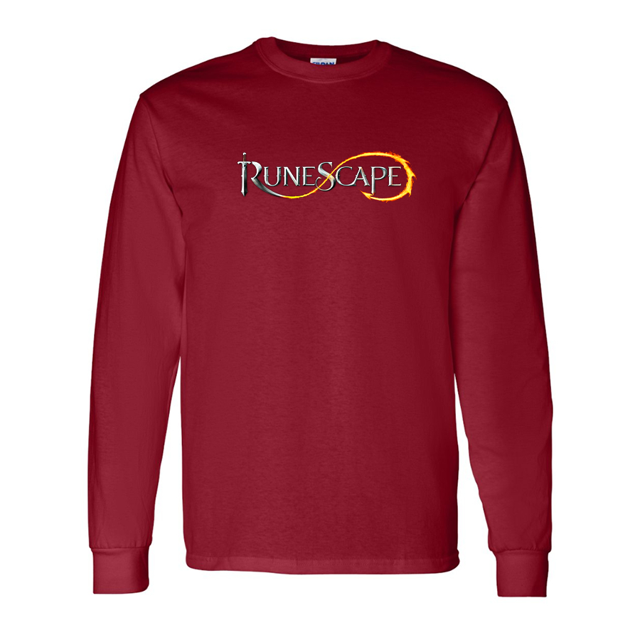 Men's Runescape Logo Gildan Heavy Cotton Long Sleeve T-Shirt