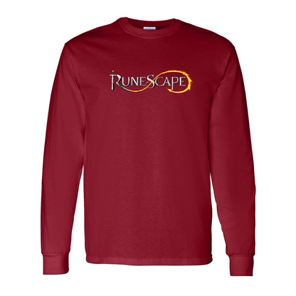 Men's Runescape Logo Gildan Heavy Cotton Long Sleeve T-Shirt