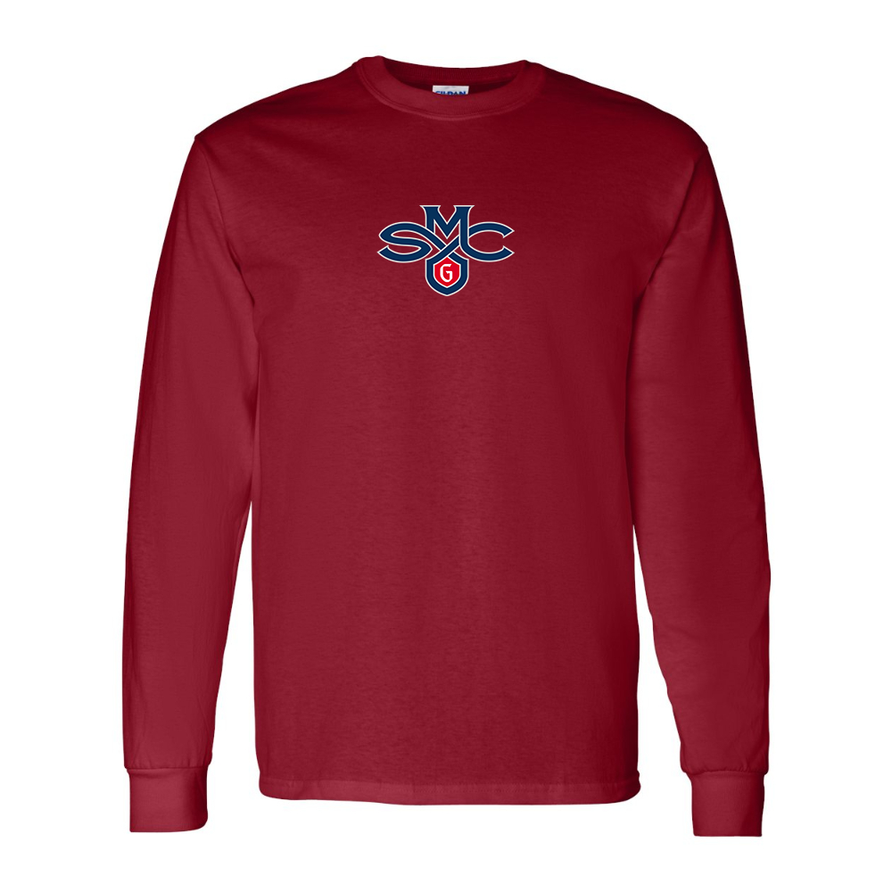 Men's Saint Marys Gaels Logo Gildan Heavy Cotton Long Sleeve T-Shirt