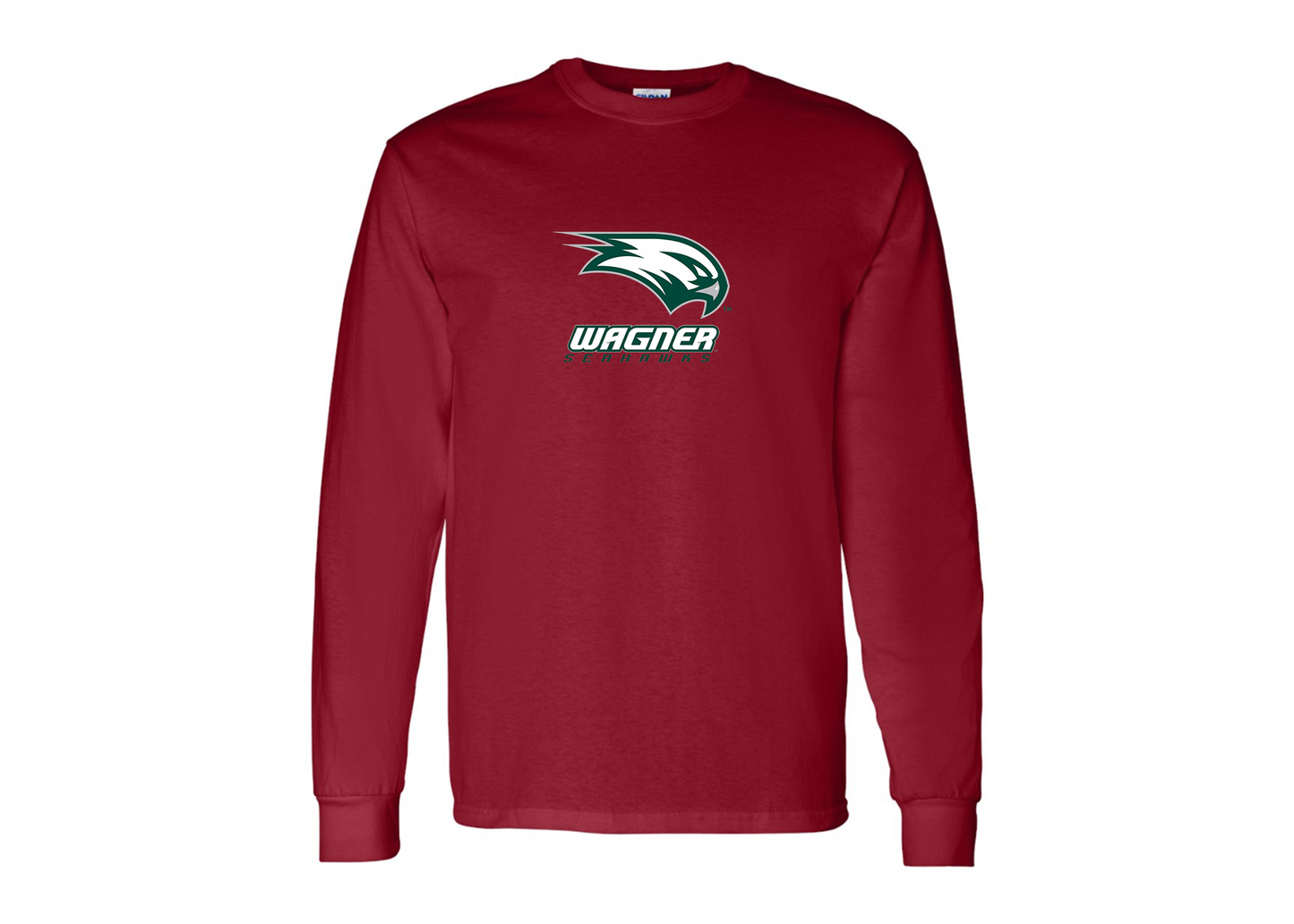 Men's Wagner Seahawks Gildan Heavy Cotton Long Sleeve T-Shirt