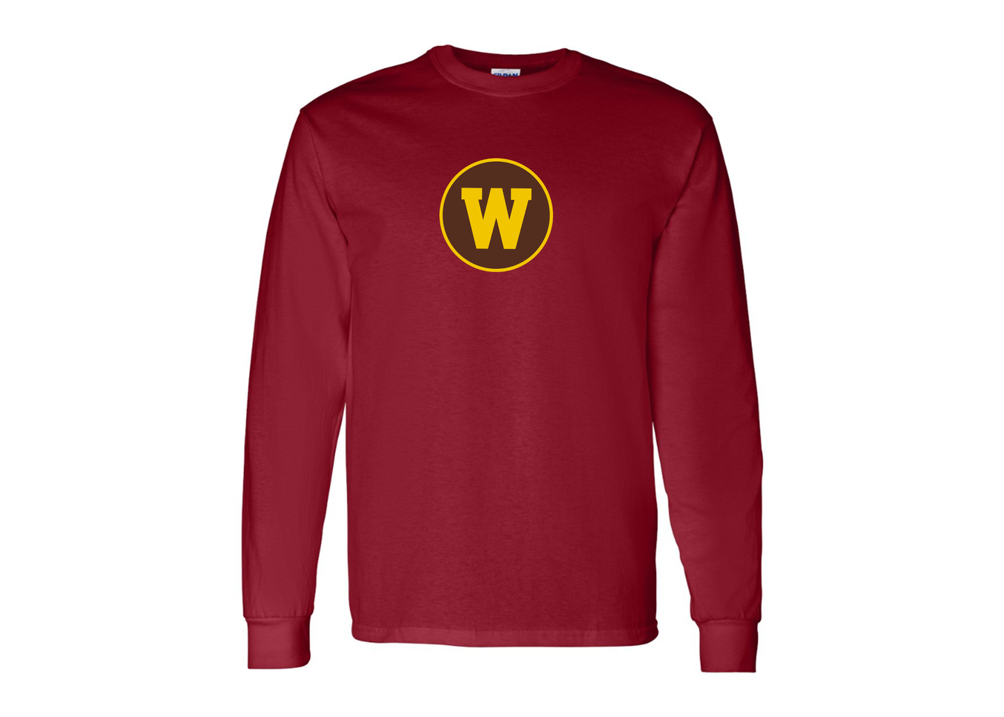 Men's Western Michigan Broncos Gildan Heavy Cotton Long Sleeve T-Shirt