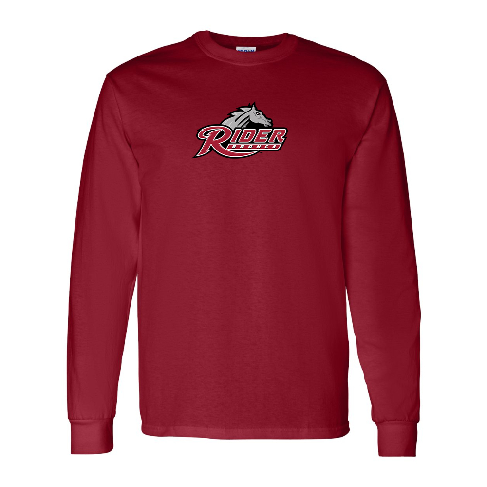 Men's Rider Broncs Logo Gildan Heavy Cotton Long Sleeve T-Shirt