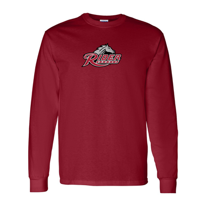 Men's Rider Broncs Logo Gildan Heavy Cotton Long Sleeve T-Shirt