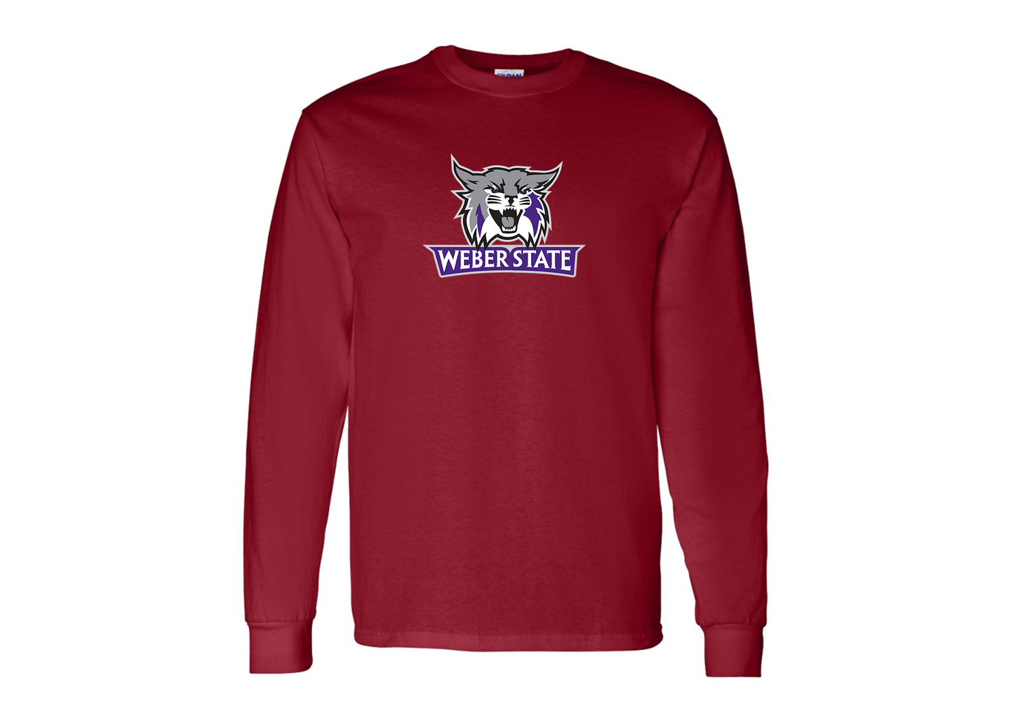 Men's Weber State Wildcats Gildan Heavy Cotton Long Sleeve T-Shirt