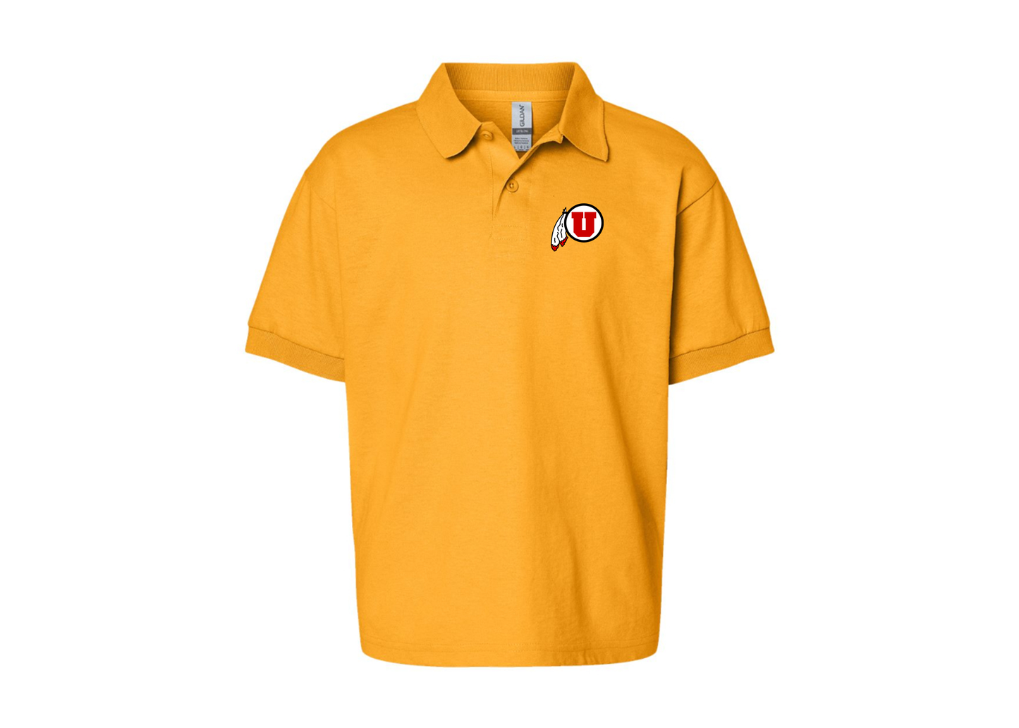 Youth Utah Utes Gildan Dry Blend Jersey Polo