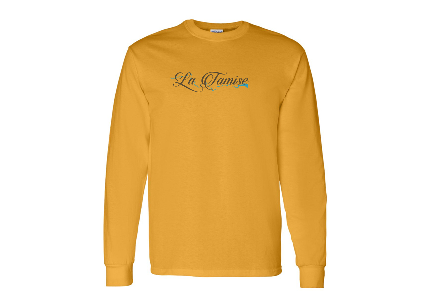 Men's La Tamise Logo Gildan Heavy Cotton Long Sleeve T-Shirt