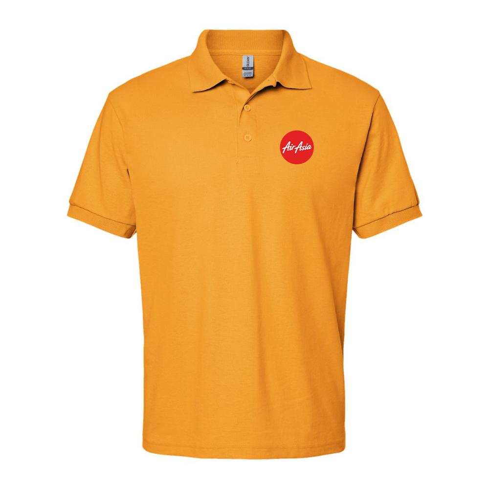 Men's Air Asia Logo Gildan Dry Blend Jersey Polo