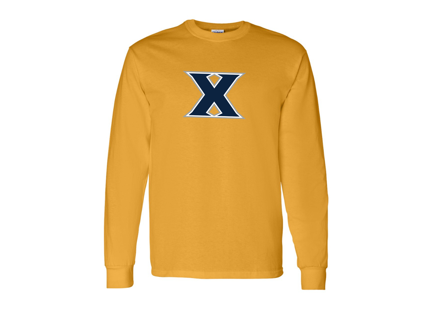 Men's Xavier Musketeers Gildan Heavy Cotton Long Sleeve T-Shirt
