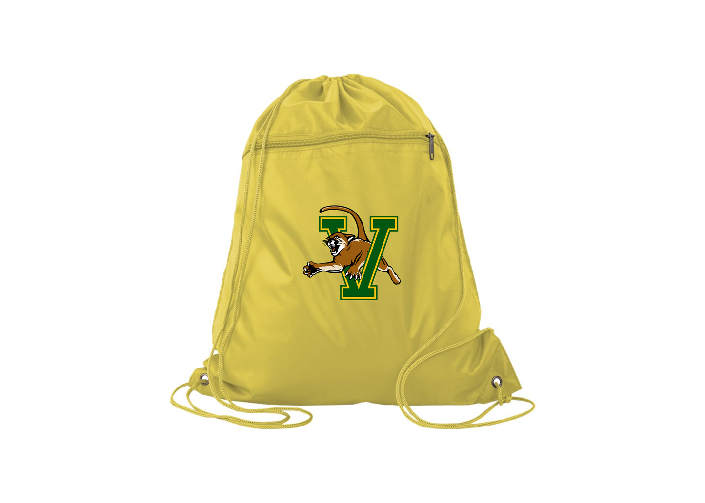 Vermont Catamounts Q-Tees - Polyester Cinchpack