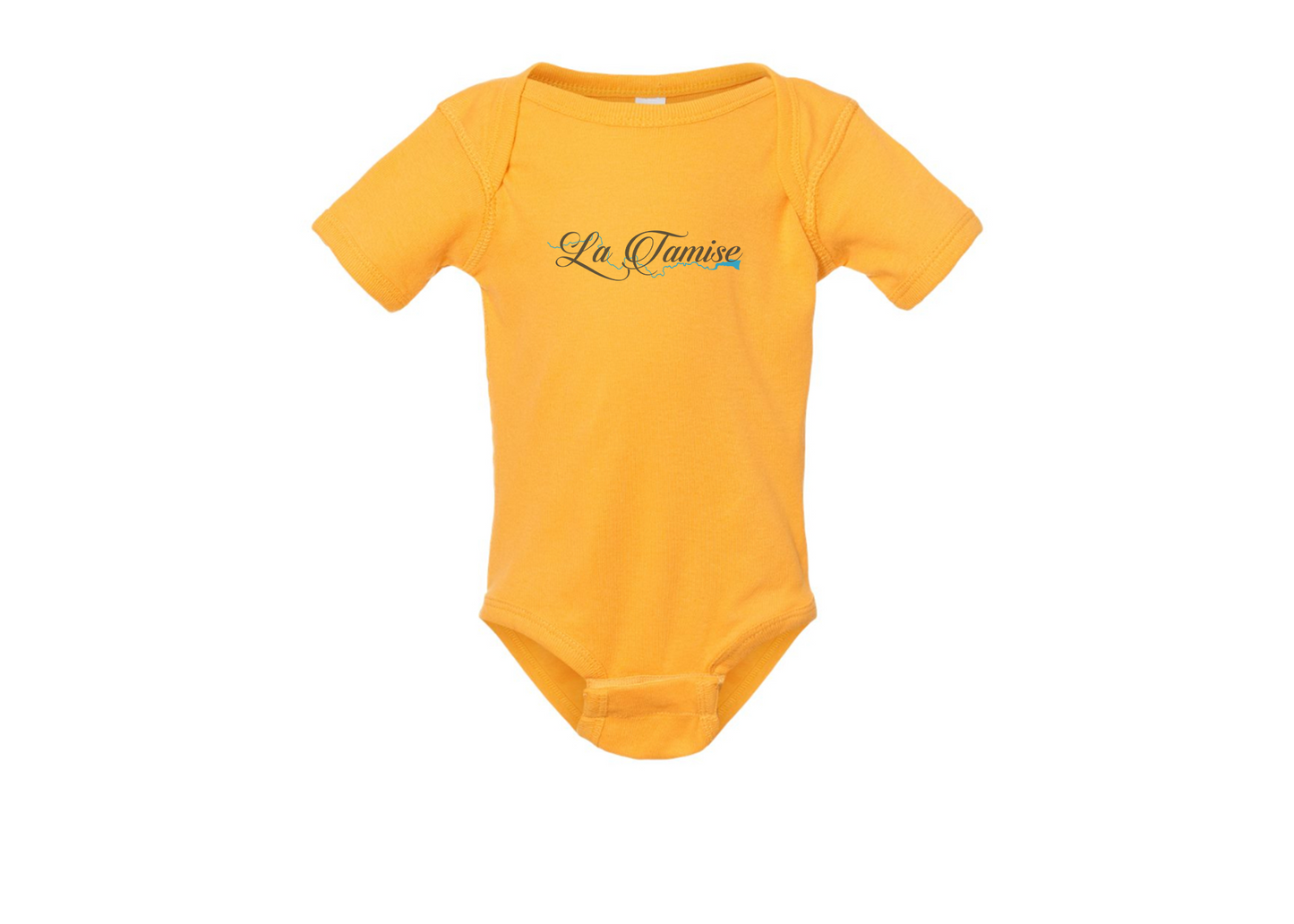 La Tamise Logo  Rabbit Skins Infant Baby Rib Bodysuit
