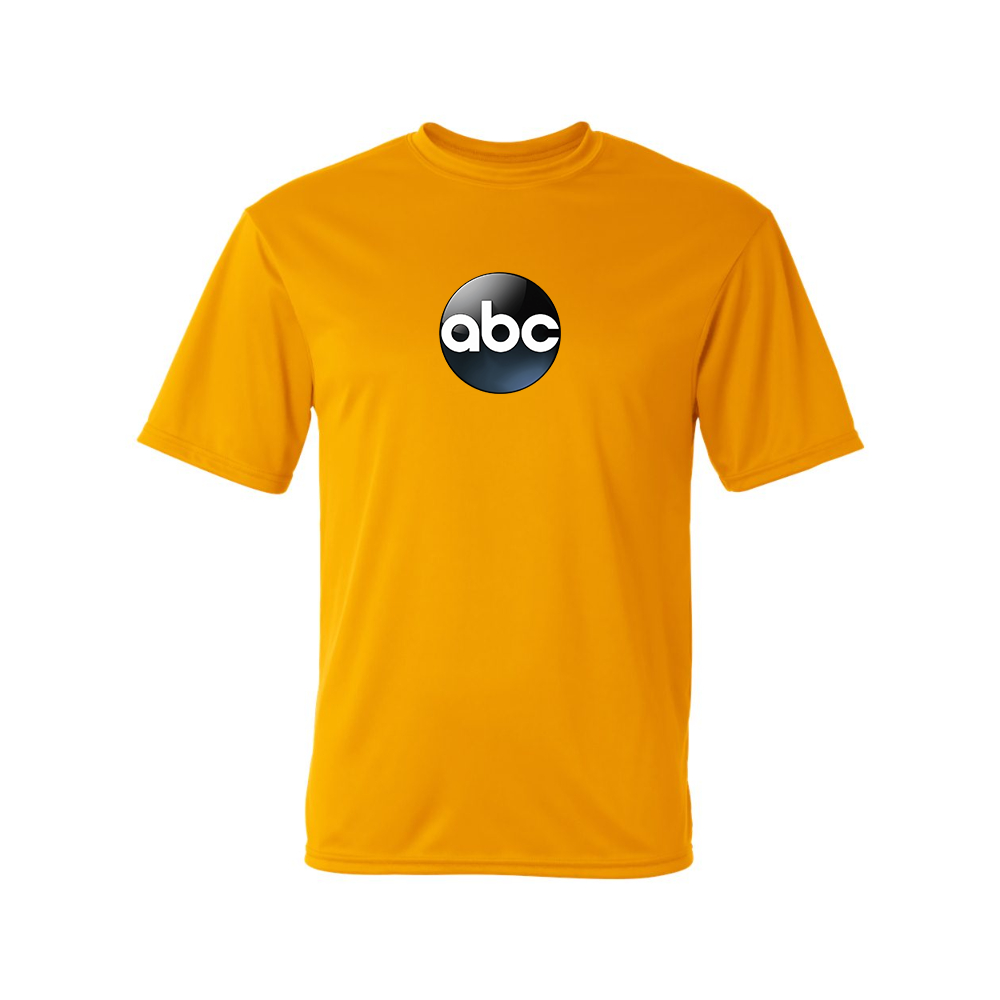 Men's Abc Logo Polyester T-Shirt