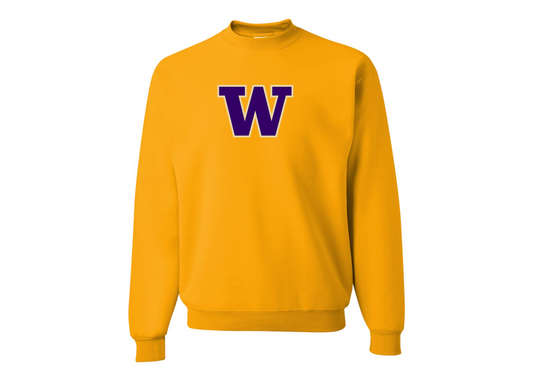 Men's Washington Huskies JERZEES NuBlend Crewneck Sweatshirt