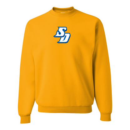 Men's San Diego Toreros Logo  JERZEES NuBlend Crewneck Sweatshirt