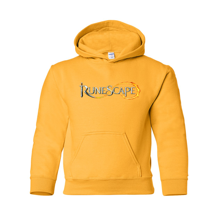 Youth Runescape Logo Gildan Heavy Blend  Hooded Sweatshirt