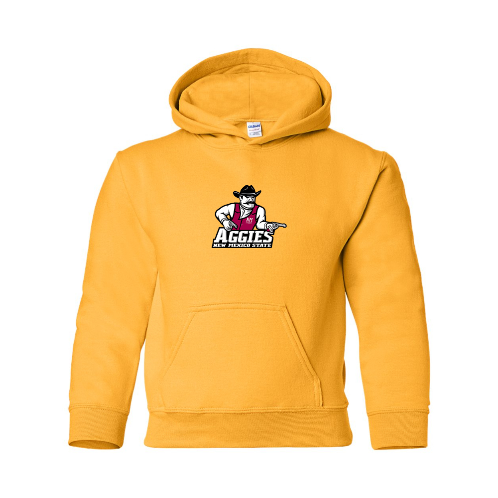 Youth Aggies New Mexico State Logo Gildan Heavy Blend  Hooded Sweatshirt