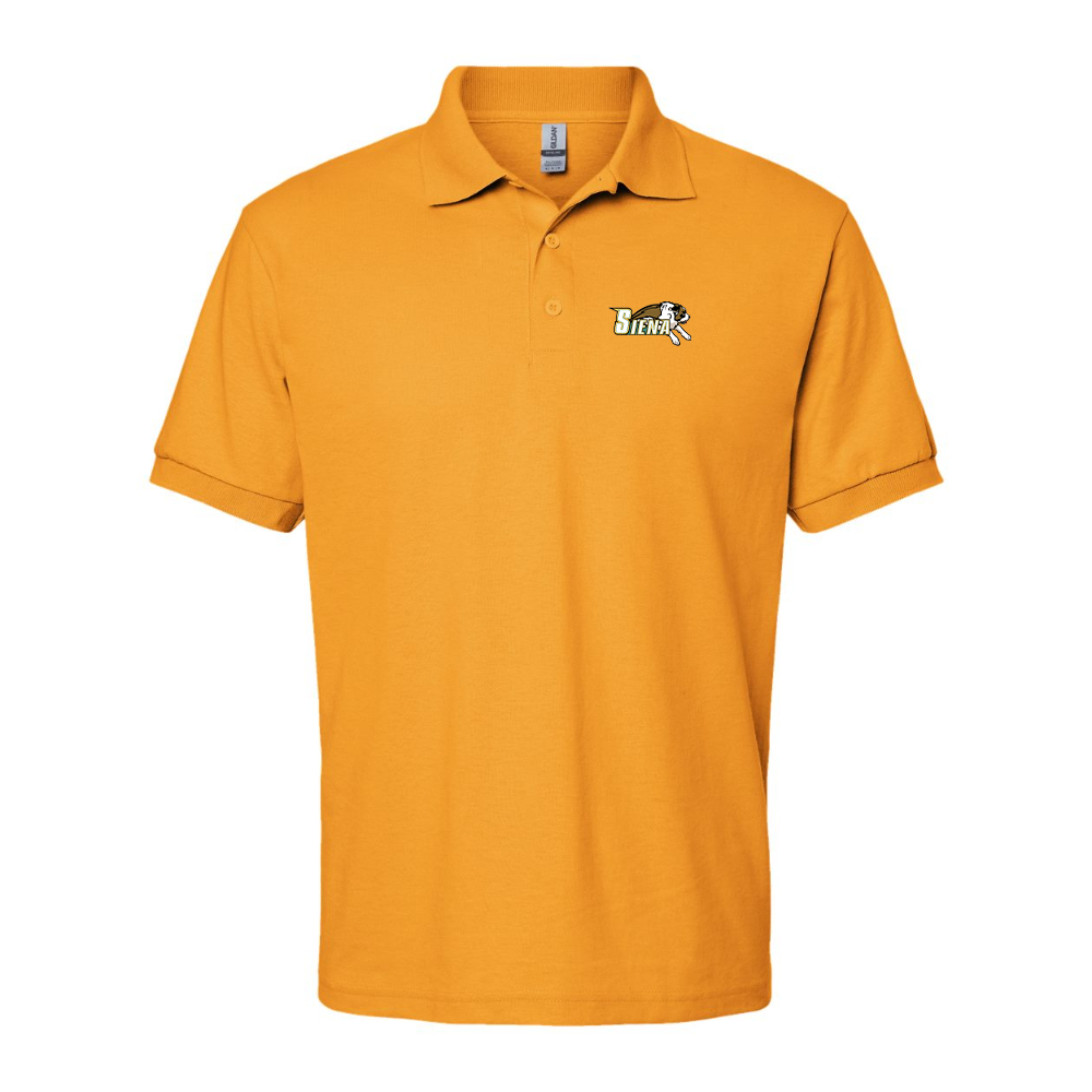Men's Siena Saints Logo Gildan Dry Blend Jersey Polo