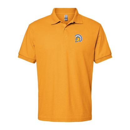 Men's San Jose State Spartans Logo Gildan Dry Blend Jersey Polo