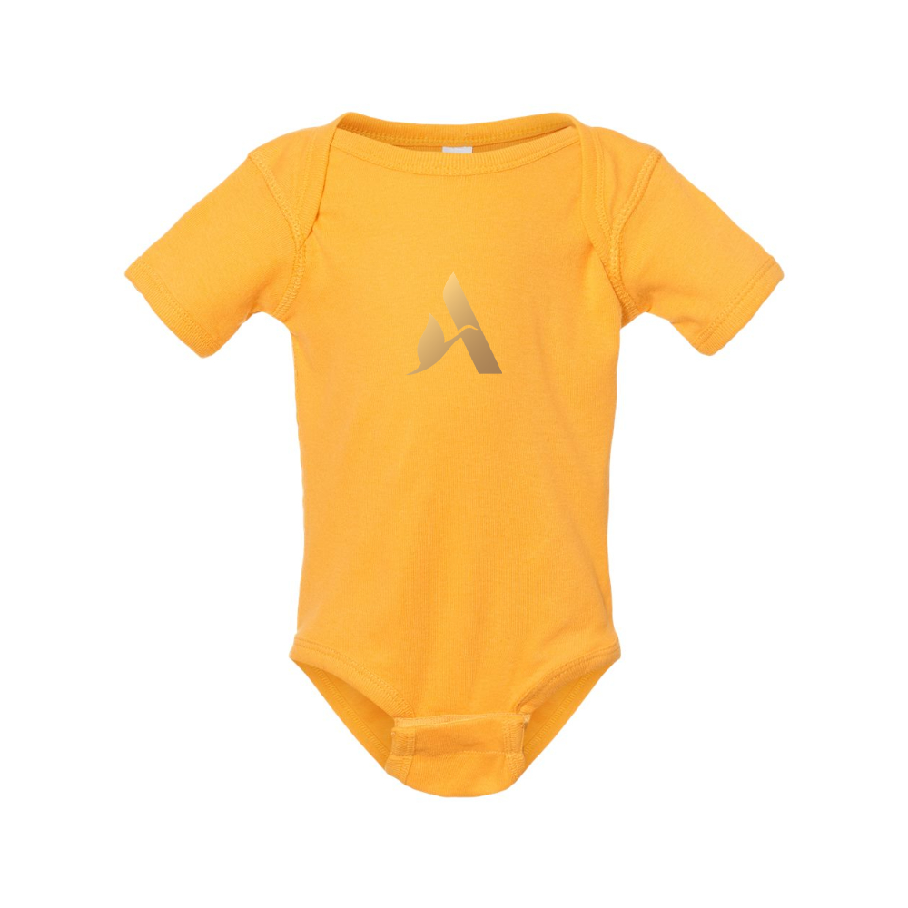 Accor Golden Logo Rabbit Skins Infant Baby Rib Bodysuit