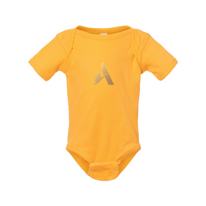 Accor Golden Logo Rabbit Skins Infant Baby Rib Bodysuit