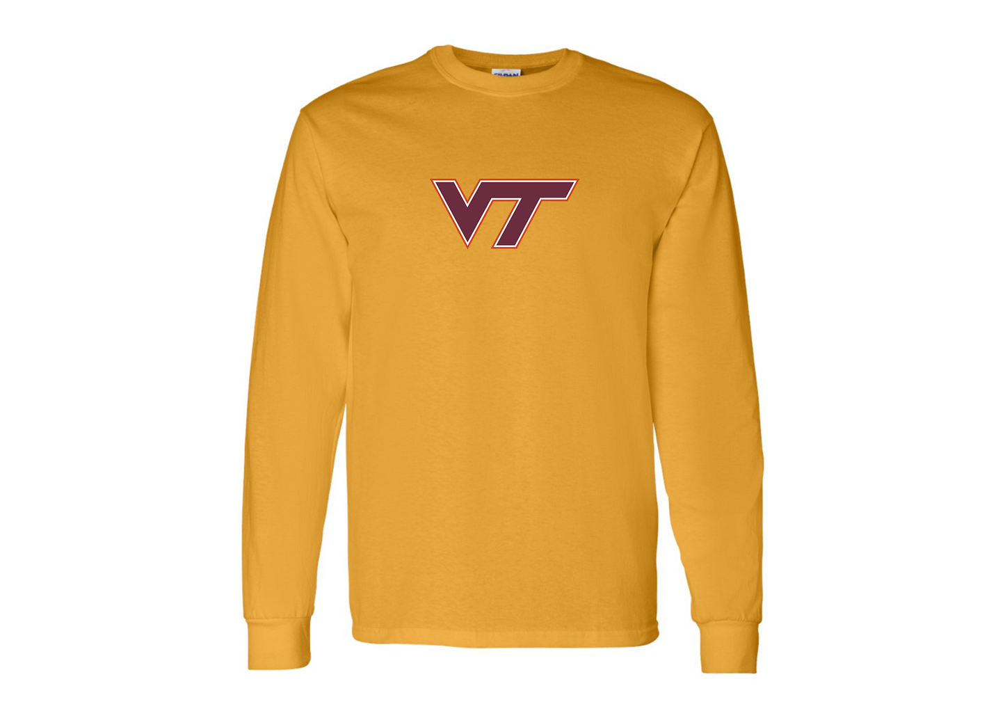 Men's Virginia Tech Hokies Gildan Heavy Cotton Long Sleeve T-Shirt