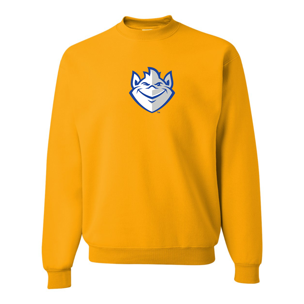 Men's Saint Louis Billikens Logo JERZEES NuBlend Crewneck Sweatshirt