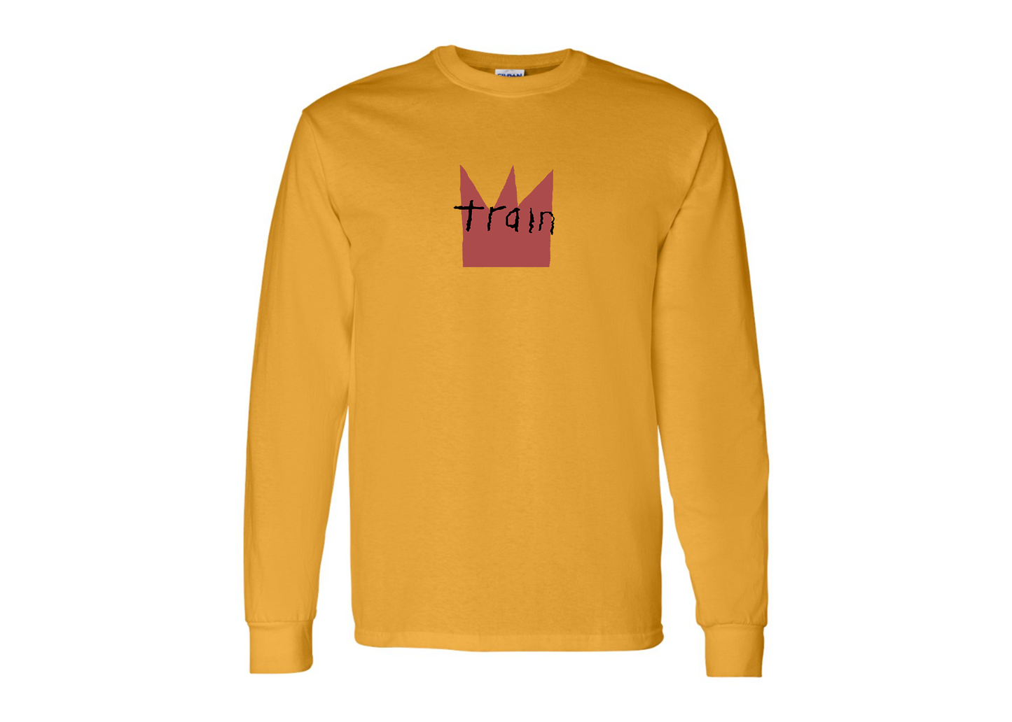 Men's Train Gildan Heavy Cotton Long Sleeve T-Shirt