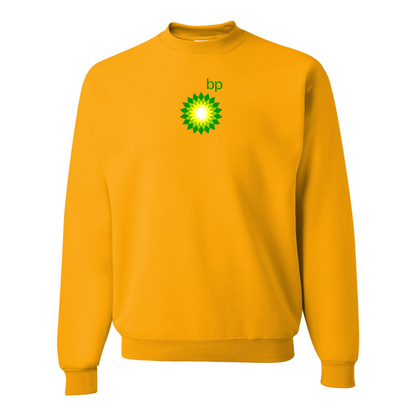 Men's BP Oil Logo  JERZEES NuBlend Crewneck Sweatshirt