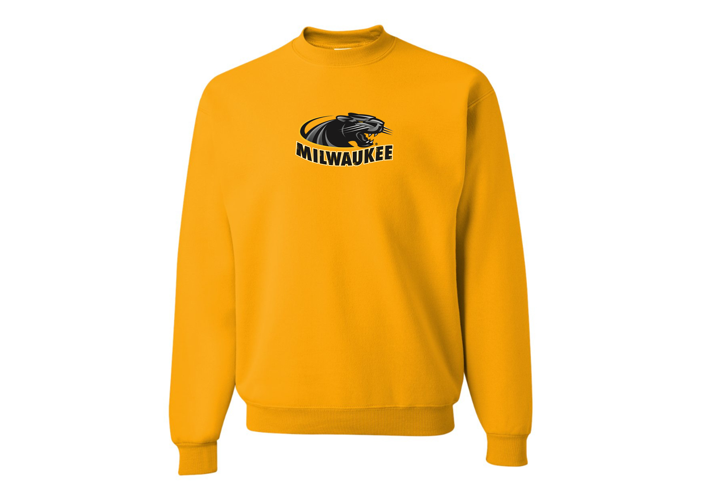 Men's Wisconsin Milwaukee Panthers JERZEES NuBlend Crewneck Sweatshirt