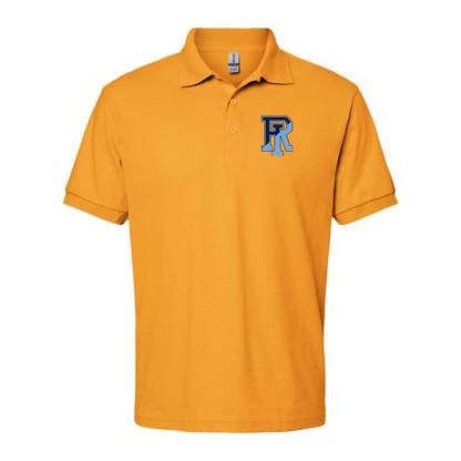 Men's Rhode Island Rams Logo Gildan Dry Blend Jersey Polo