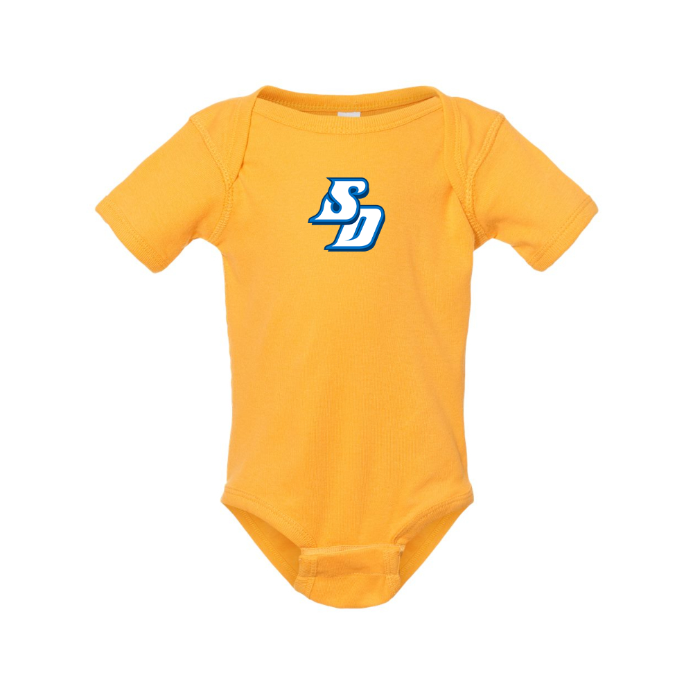 San Diego Toreros Logo Rabbit Skins Infant Baby Rib Bodysuit