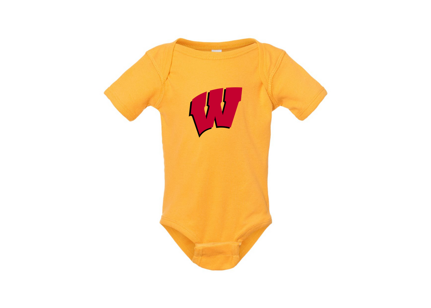 Wisconsin Badgers Rabbit Skins Infant Baby Rib Bodysuit