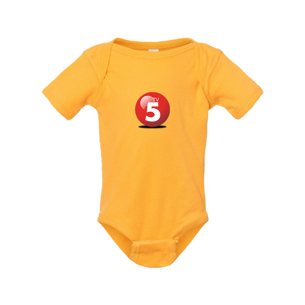 ABC TV5 Logo Rabbit Skins Infant Baby Rib Bodysuit