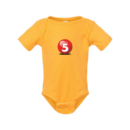 ABC TV5 Logo Rabbit Skins Infant Baby Rib Bodysuit