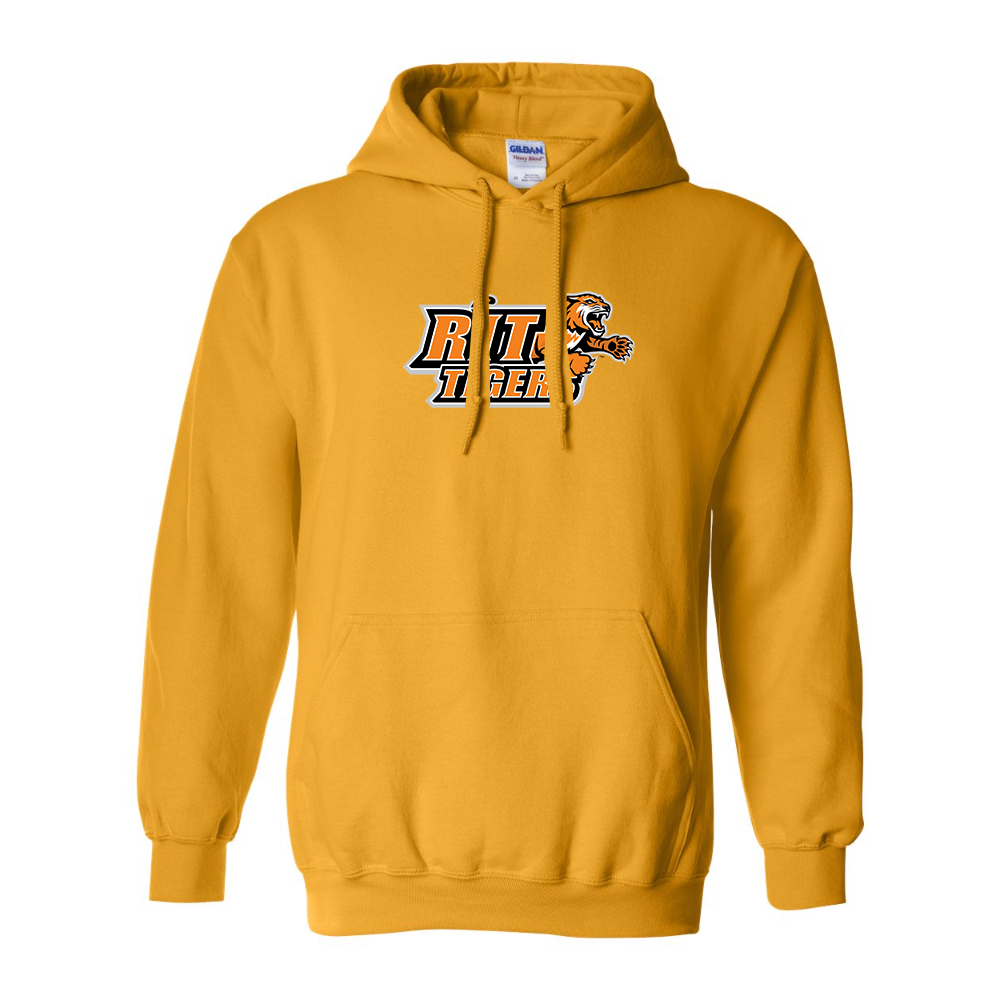 Men's RIT Tigers Logo Gildan  Heavy Blend Hooded Sweatshirt