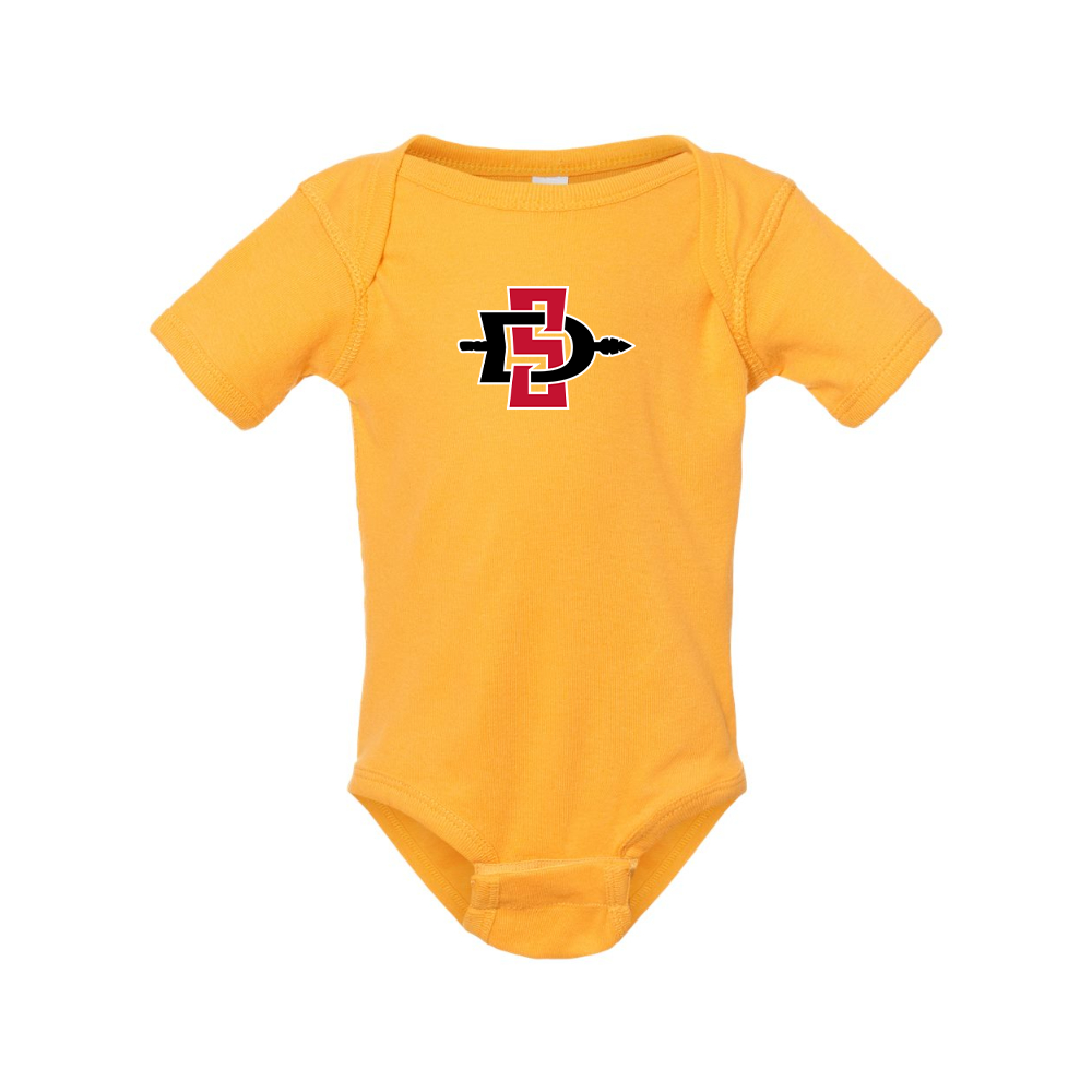 San Diego State Aztecs Logo  Rabbit Skins Infant Baby Rib Bodysuit
