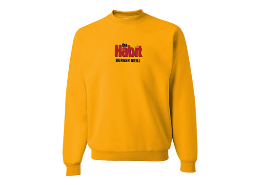 Men's The Habit Burger Grill JERZEES NuBlend Crewneck Sweatshirt