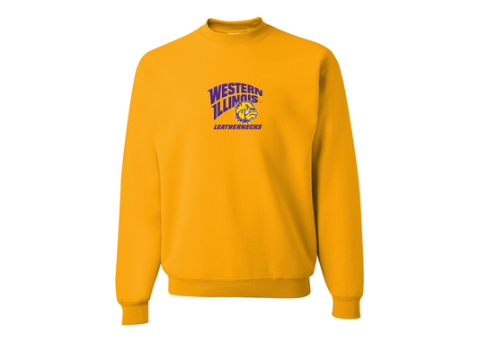 Men's Western Illinois Leathernecks JERZEES NuBlend Crewneck Sweatshirt