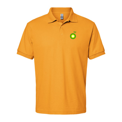Men's BP Oil Logo Gildan Dry Blend Jersey Polo