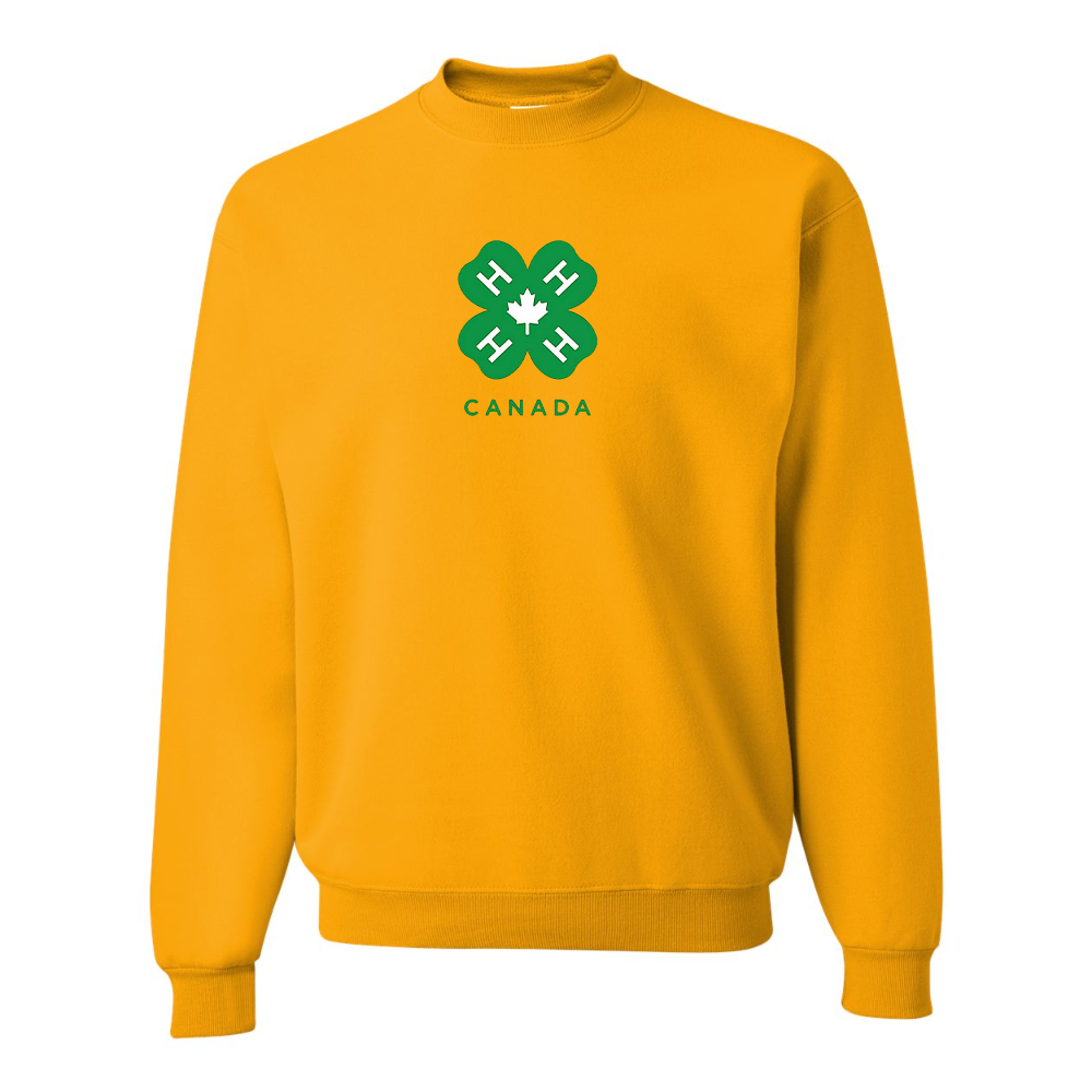 Men's 4H Canada Logo JERZEES NuBlend Crewneck Sweatshirt