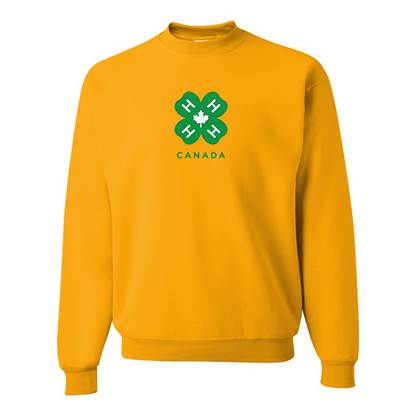 Men's 4H Canada Logo JERZEES NuBlend Crewneck Sweatshirt