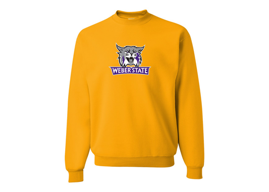Men's Weber State Wildcats JERZEES NuBlend Crewneck Sweatshirt